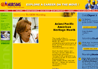 GEM Nursing Site Screen Capture