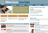 Military Spouse Career Center Site Screen Capture