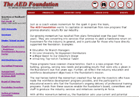 AED Foundation Site Screen Capture