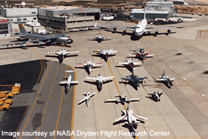 Planes at Air Show - copyright © 2006 NASA Dryden Flight Research Center - used with permission