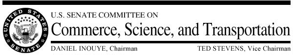 U.S. Senate Committee on Commerce, Science, & Transportation