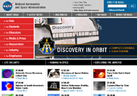 NASA site screen capture