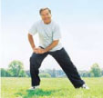Image of a man doing light exercise