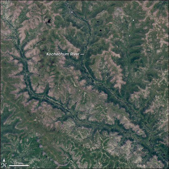 Kochechum River, Central Siberian Plateau
