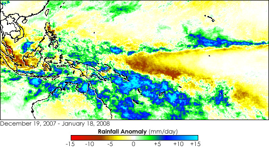 La Nina Rainfall Patterns