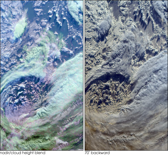 Multi-layer Clouds Over the South Indian Ocean