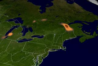 TOMS aerosol image from October 31, 2003