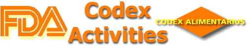 FDA Codex Activities