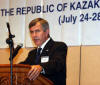 USDA Secretary Mike Johanns speaking at the Chamber of Commerce luncheon, Almaty, Kazakhstan, July 27, 2006
