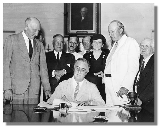 FDR signing Act