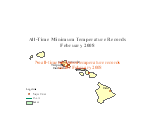 February Station Map of State All-Time Records 