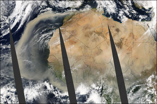 African Dust Blows over the Atlantic