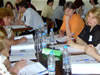 Court clerks from all over Bulgaria at work during one of 26 USAID customer service trainings