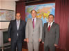 (From left:) Hovhannes Manoukyan, Chairman of RA Court of Cassation, John M. Walker Jr., senior US circuit judge, and Hrach Sargsyan, Chairman of RA Association of Judges underscore the importance of the 'Commentaries' in promoting rule of law and ensuring effective functioning of Armenia's Judicial Code