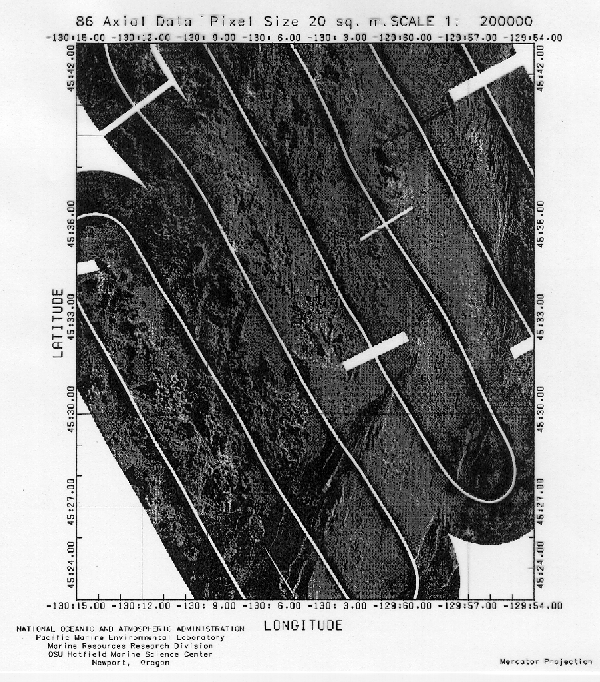 Navigeted sidescan image