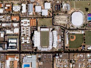 The University of Arizona football stadium