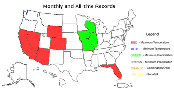 July Station or State Monthly Records 