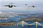 C-17s OVER CHARLESTON - Click for high resolution Photo