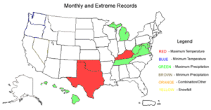 This is a November Map with State Records
