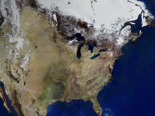 Next, the animation zooms to a view of central North America.