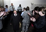 WARM PENTAGON WELCOME - Click for high resolution Photo
