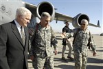 GATES ARRIVES IN BAGHDAD - Click for high resolution Photo