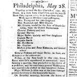 Newspaper article, 1787