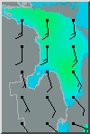 Wind and wave forecast for Tuesday Night