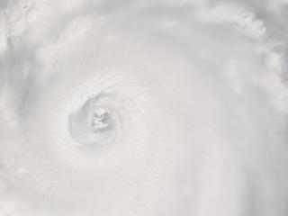 Terra-MODIS can look down the funnel Eye of Hurricane Frances.