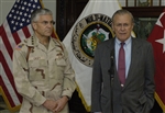 Rumsfeld Visits Iraq - Click for high resolution Photo