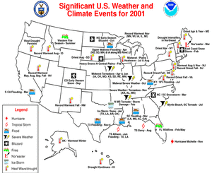 Significant U.S. Weather & Climate Events for 2001