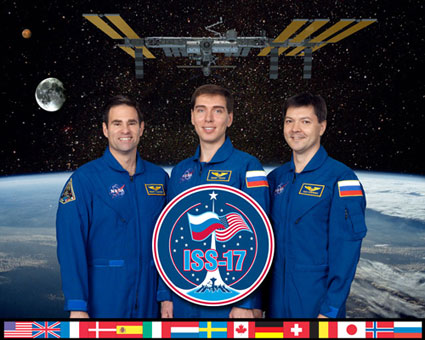 ISS017-S-002B: Expedition 17 crew