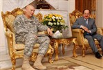 ODIERNO MEETS WITH BARZANI - Click for high resolution Photo
