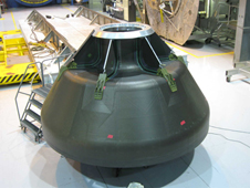After individual Composite Crew Module parts were assembled for a “dry fit check” prior to final assembly and shipment to NASA's Langley Research Center