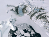 Landsat image of polar region ice