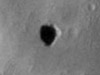 image showing patch of Martian ground, centered on a possible cave called Annie