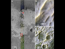observation of mars indicating the presence of chloride salt deposits