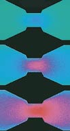 Chip showing fluorescent dyes to show temperature changes