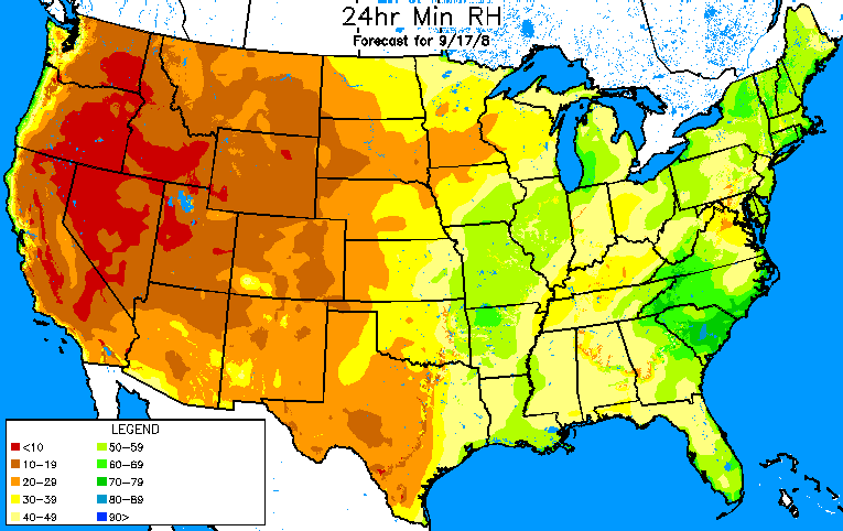 NFDRS Forecast Image