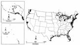 Geographic distribution of CEE-TV database records