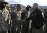 MEETING TROOPS - Click for high resolution Photo