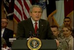 BUSH AT FORT BENNING - Click for high resolution Photo