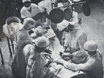 Provident Hospital operating room, 1940. Courtesy National Library of Medicine