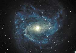 Galaxy M83 The galaxy M83 is shaped much like our home galaxy, the Milky Way. The diameter of the Milky Way is approximately 100,000 light-years -- roughly 700 billion times the sun's diameter.