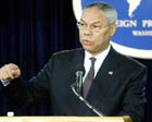 October 2, 2003:  Secretary Powells remarks at the Foreign Press Center on U.S. Foreign Policy after the UNGA. AP Photo by Ron Edmonds.