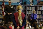 PACE VISITS STUDENTS - Click for high resolution Photo