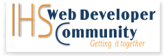 IHS Developer Community  - Getting it All Together