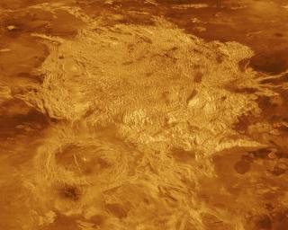 Venus - Three-Dimensional Perspective View of Alpha Regio