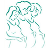 Line Art showing three pregnant women