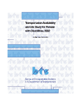 National Transportation Availability and Use Study for Persons with Disabilities, 2002: Public Use Data Files